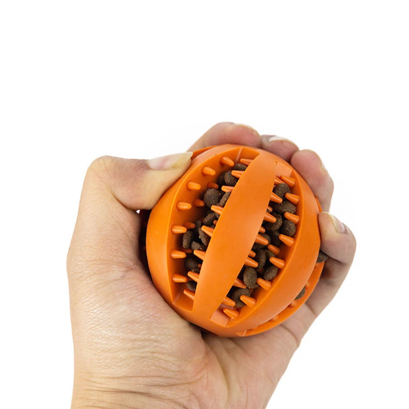 Pet Treat Balls with Rope Interactive Dog Rubber Leaking Balls Toy for Small Large Dogs Chewing Bite Resistant Toys Pet Supplies