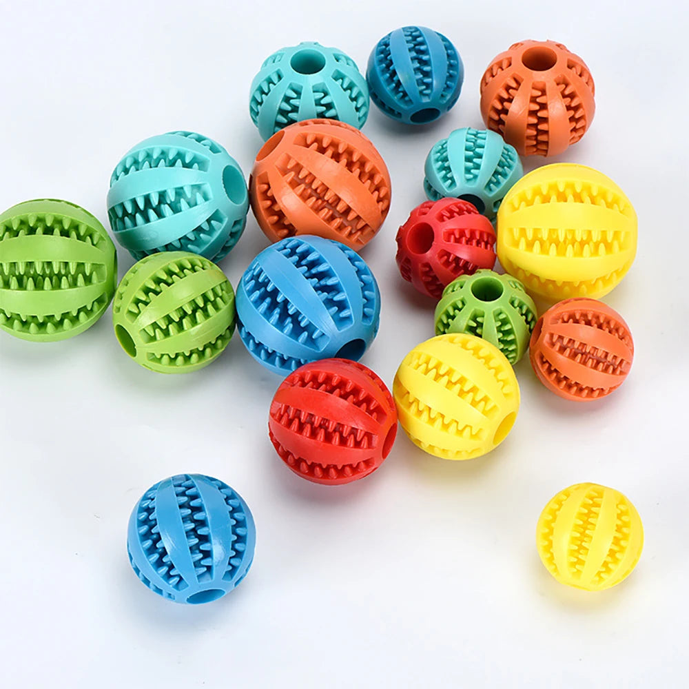 Soft Pet Dog Toys Rubber Dog Ball for Puppy Funny Dog Toys for Pet Puppies Large Dog Tooth Clean Food Ball Toy Dogs Accessoires